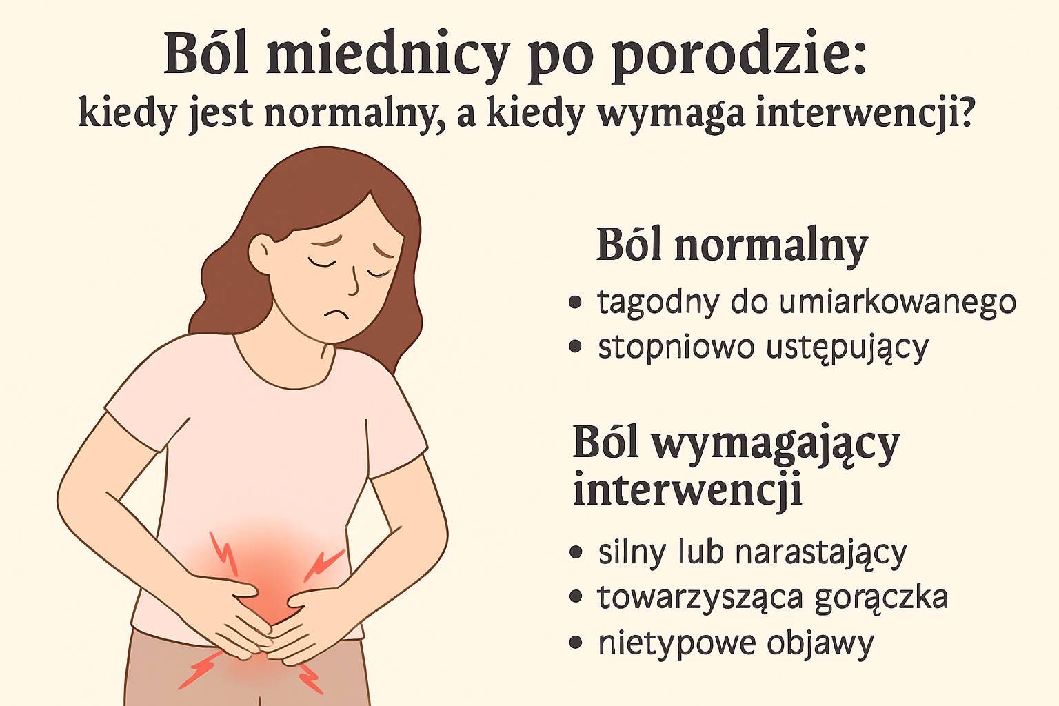Rodzaje bólu po porodzie